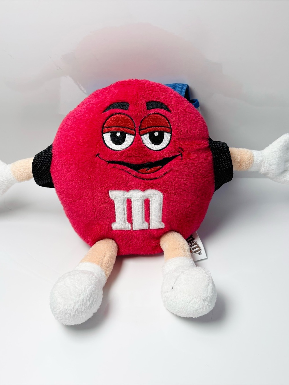 Vintage 2006 M&M's World Red Plush with Functional Backpack Y2K Kidcore Retro